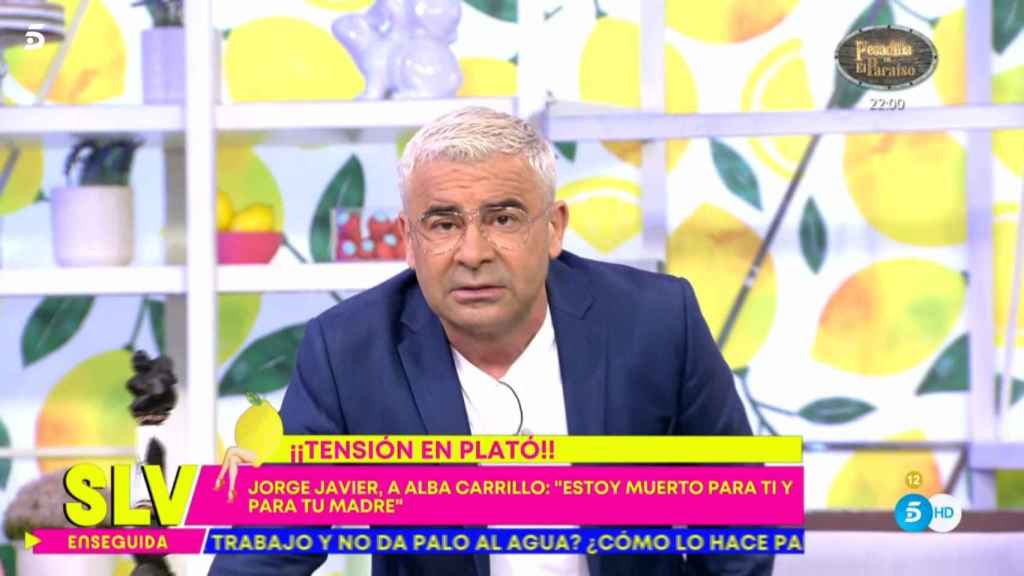 Jorge Javier explota y ataca a Telecinco: Vengo a trabajar y se están meando en mi cara