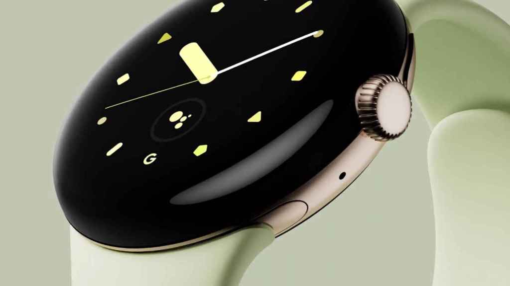 La nueva esfera de reloj del Pixel Watch con botón de Google Assistant