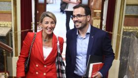 Yolanda Díaz y Garzón en el Congreso de los Diputados.