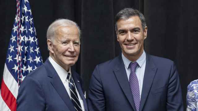 Joe Biden, junto a Pedro Sánchez en la recepción de la 77ª Asamblea General de la ONU.