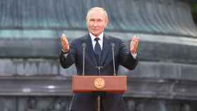 Vladímir Putin, durante un evento patriótico en la ciudad de Veliky Novgorod.