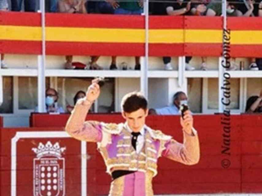 Sergio Rodríguez en el coso de Medina del Campo la pasada temporada