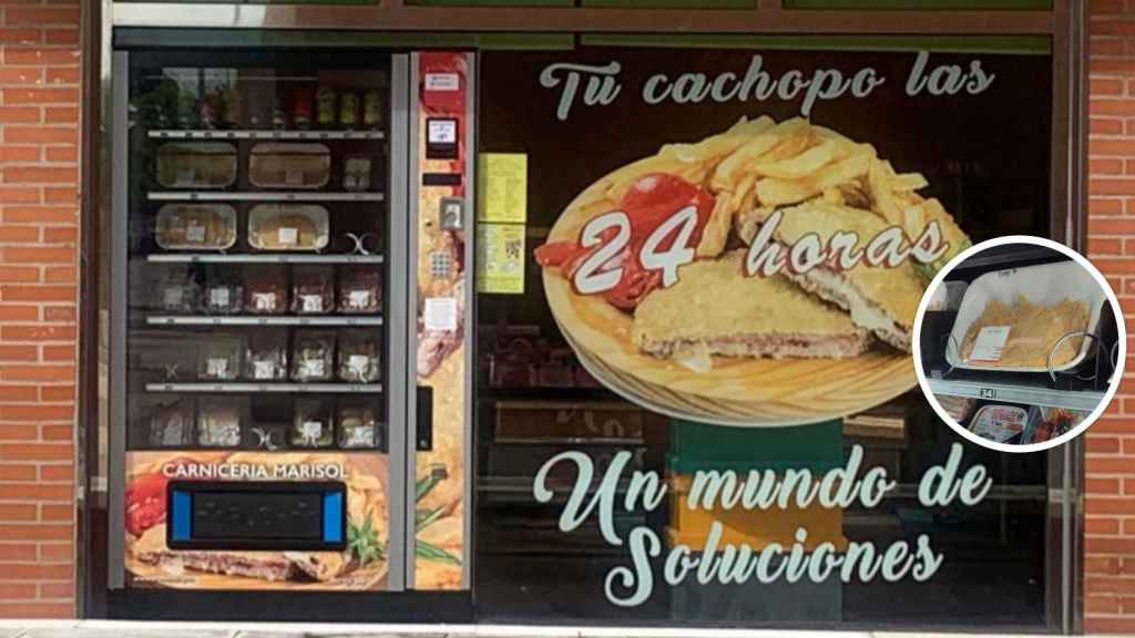Cachopos y croquetas las 24 horas: una revolucionaria máquina expendedora en un pueblo de Valladolid