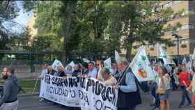 Asaja, UPA y COAG se manifiestan en Valladolid por los costes de producción