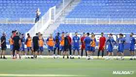 El primer entrenamiento de Pepe Mel con el Málaga CF