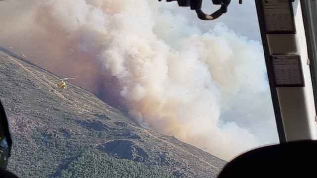 Incendio declarado en Consuegra. / Foto: ATBRIF