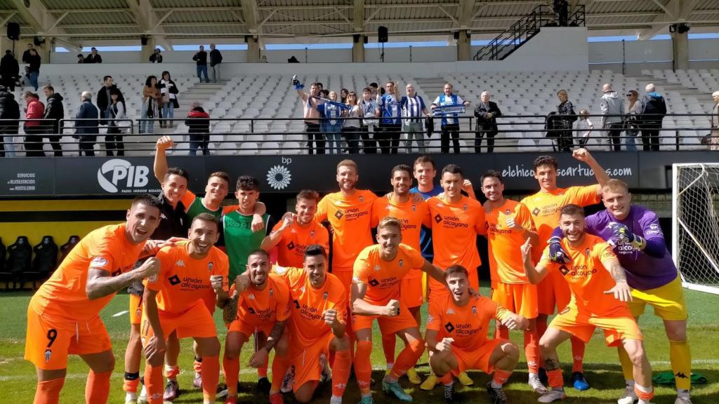 Jugadores del Alcoyano, líder de grupo.