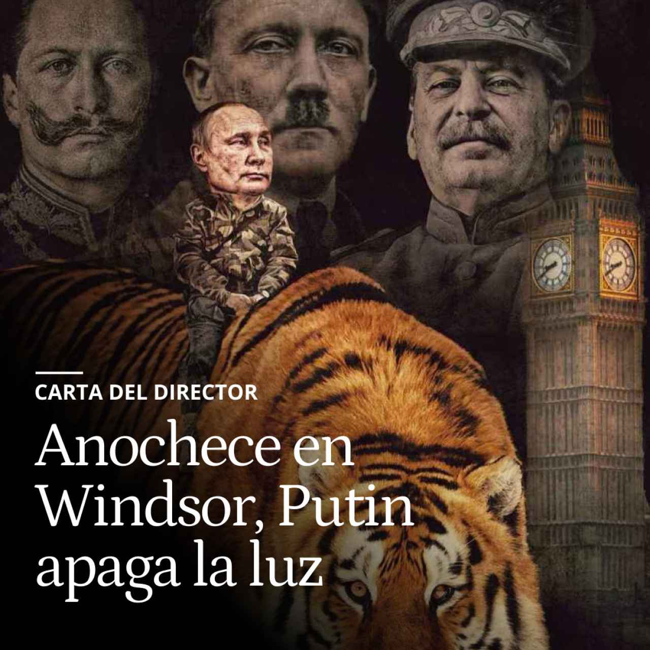 Anochece en Windsor, Putin apaga la luz