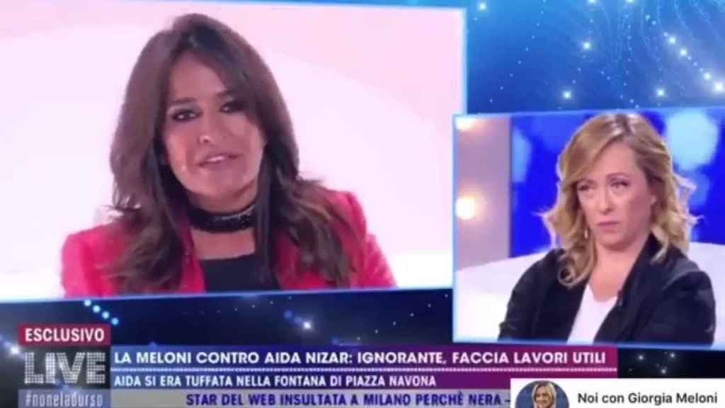 Aida contra Meloni en un programa de televisión de Italia