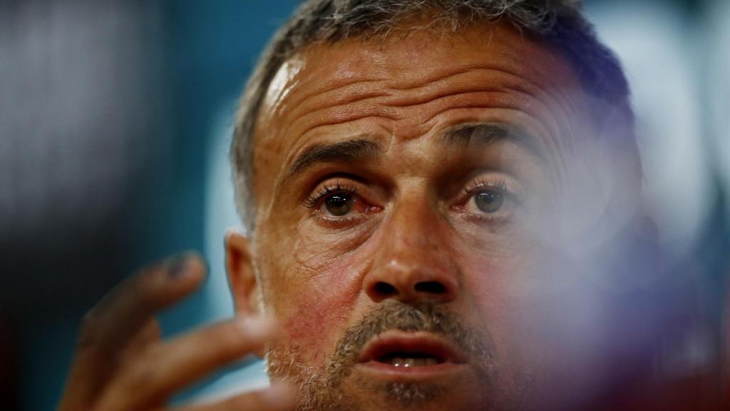 Luis Enrique, en rueda de prensa de la UEFA Nations League