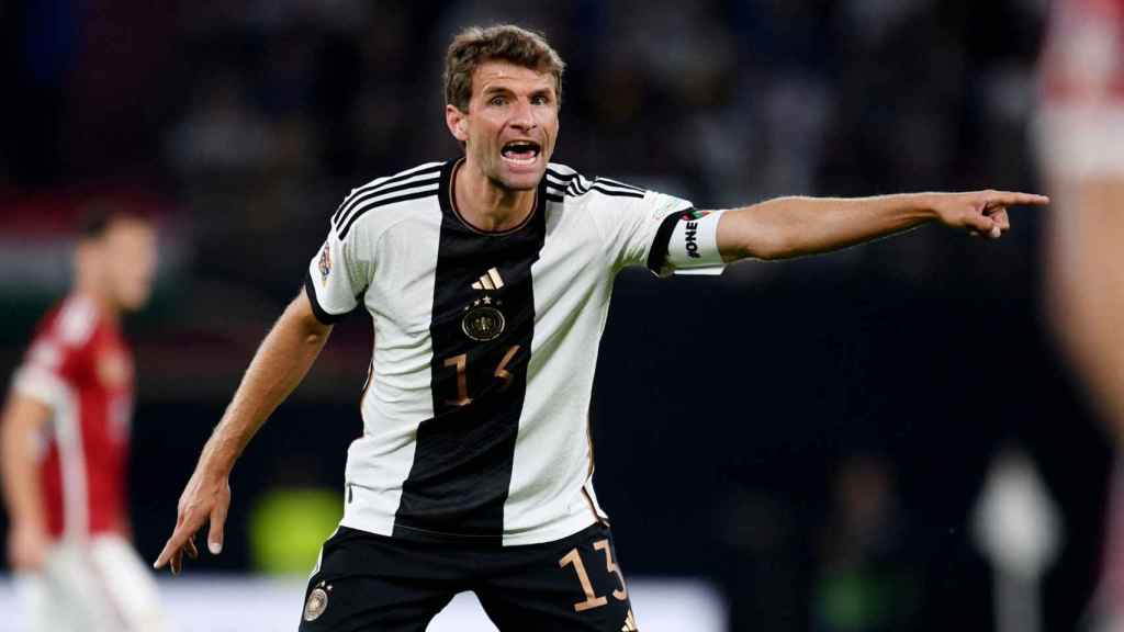 Thomas Müller, con la selección de Alemania