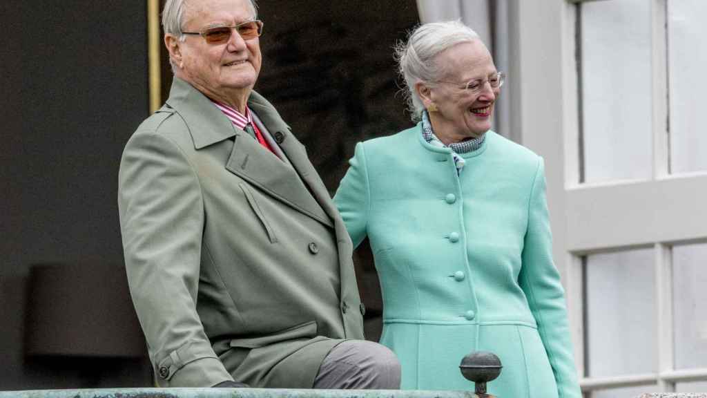 La reina y su difunto esposo en 2017.