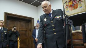 El nuevo jefe provincial de la Policía Nacional de Soria, Francisco Moñux, en la toma de posesión de su cargo