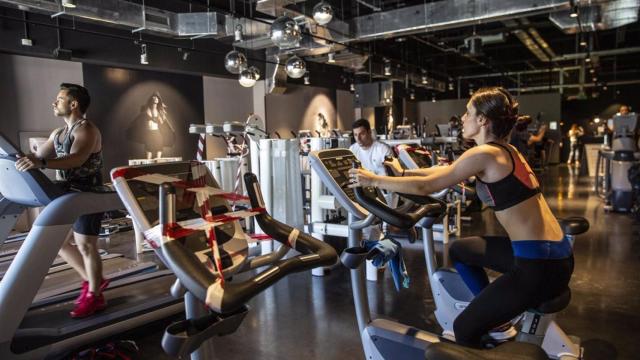 Imagen de archivo del interior de un gimnasio.