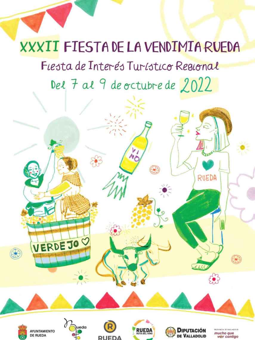Cartel de la Fiesta de la Vendimia de Rueda 2022