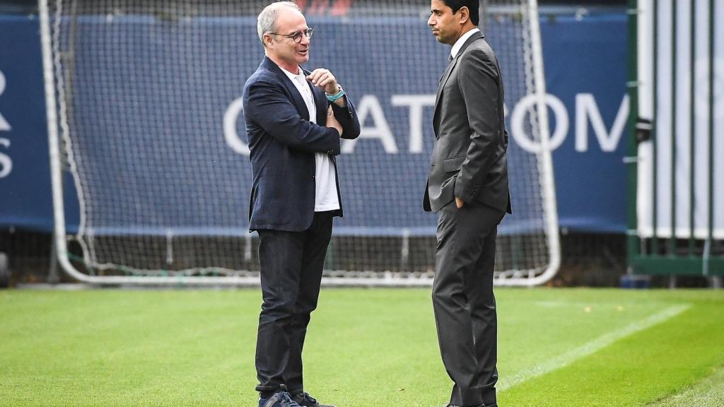 Nasser Al-Khelaïfi y Luis Campos