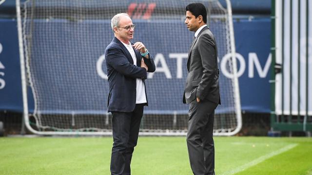 Nasser Al-Khelaïfi y Luis Campos