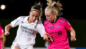 Athenea del Castillo, durante el Real Madrid Femenino - Rosenborg de la Women's Champions League 2022/2023