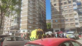 Incendio en un piso de Miraflores (Málaga).