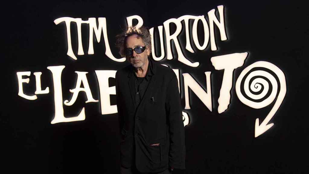 Tim Burton, durante su visita a Madrid.