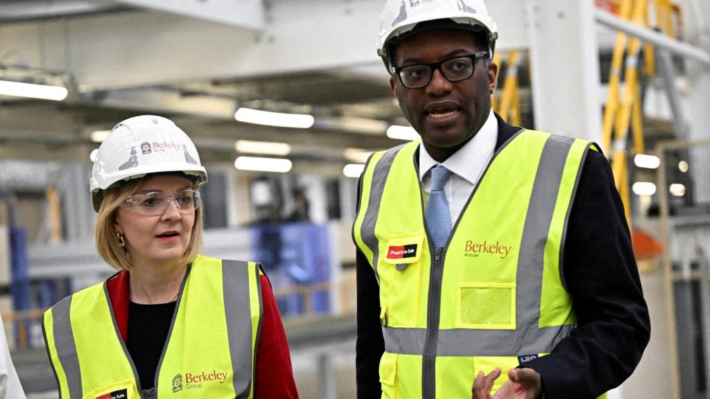 Liz Truss with Kwasi Kwarteng, the British Chancellor of the Exchequer.