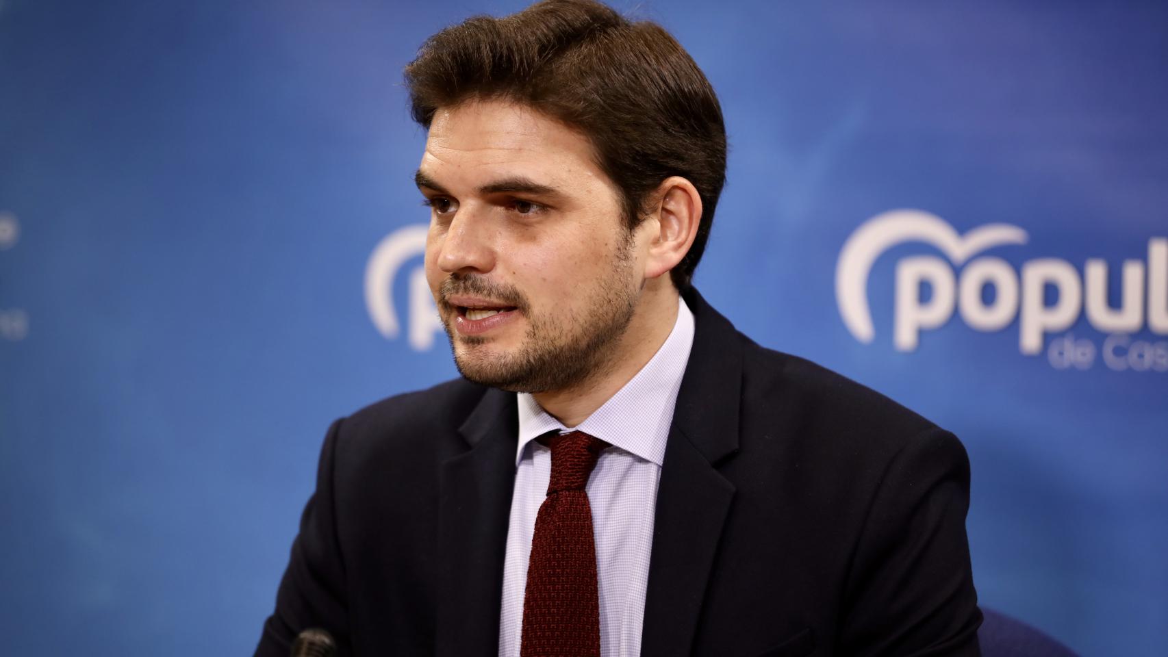 Santiago Serrano, portavoz del grupo municipal del PP, promotor de la iniciativa