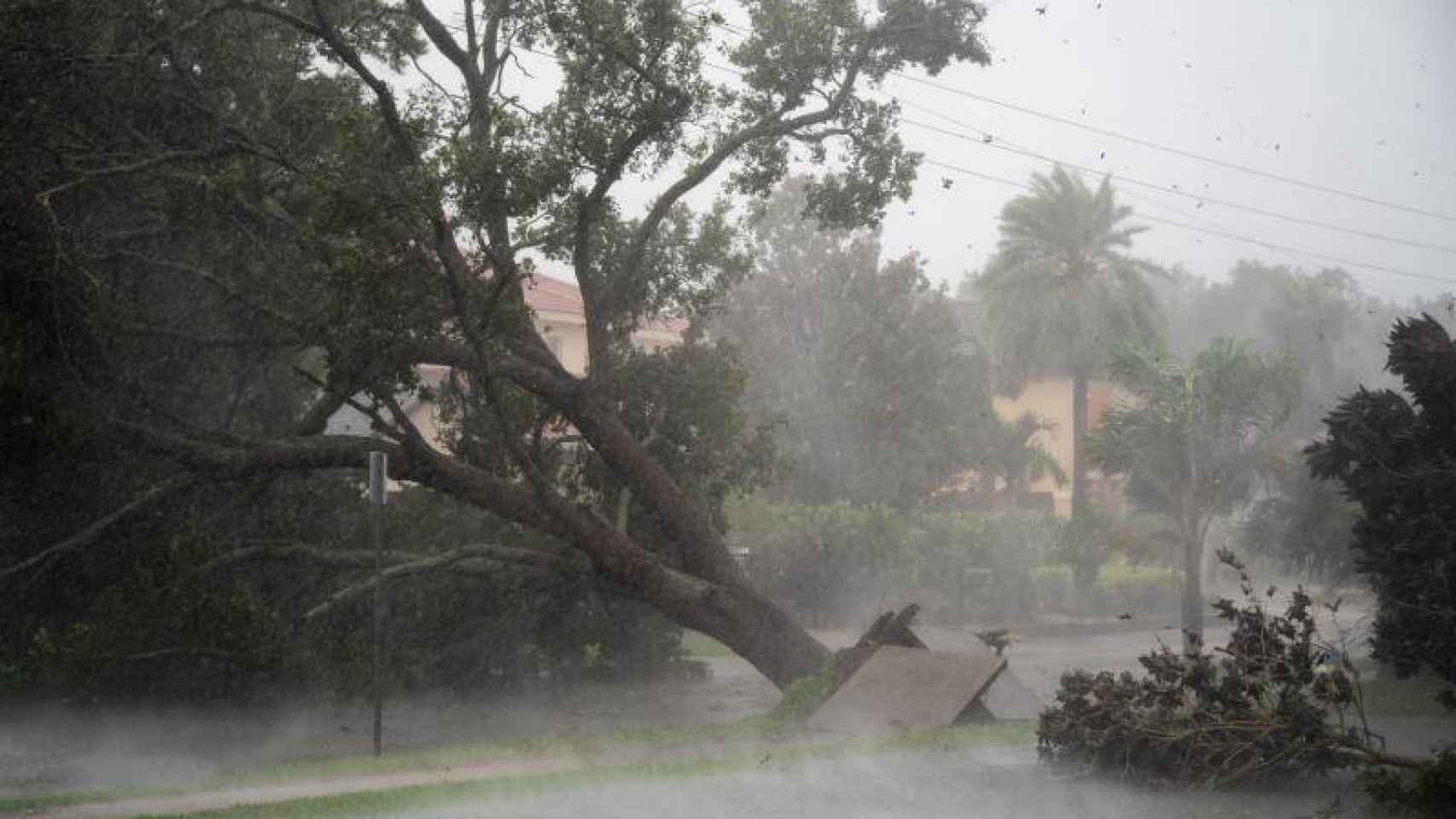 El huracán Ian a su paso por Florida (EEUU).