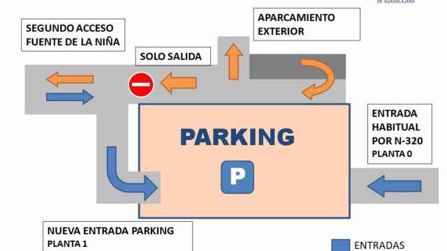 Cambios en el parking del Hospital de Guadalajara
