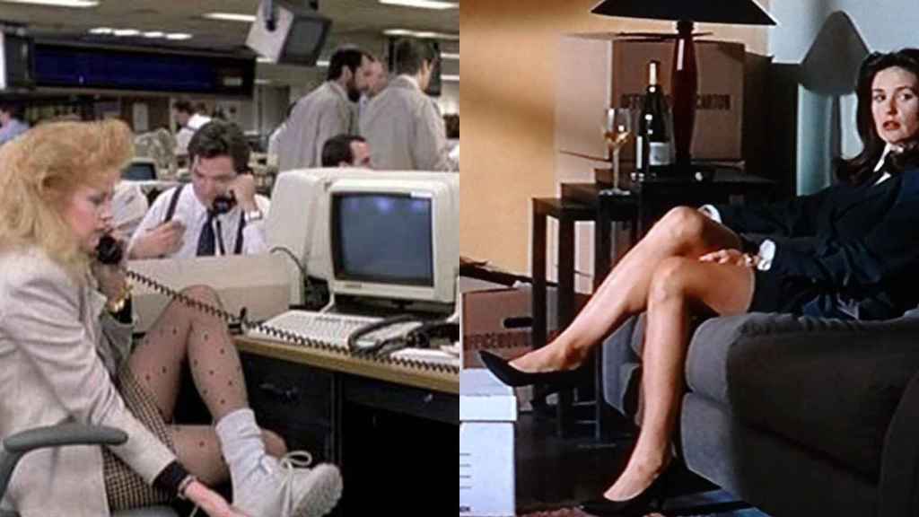 Melanie Griffith, en 'Working Girl/Armas de Mujer' (1988) y Demi Moore , en 'Disclosure/Acoso' (1994).