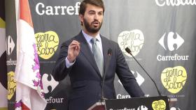 El vicepresidente de la Junta, Juan García-Gallardo, durante la presentación de productos de 'Tierra de sabor', este viernes.