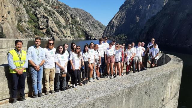 Ingenieros Greenpeg visitan la presa de Aldeadavila, propiedad de Iberdrola