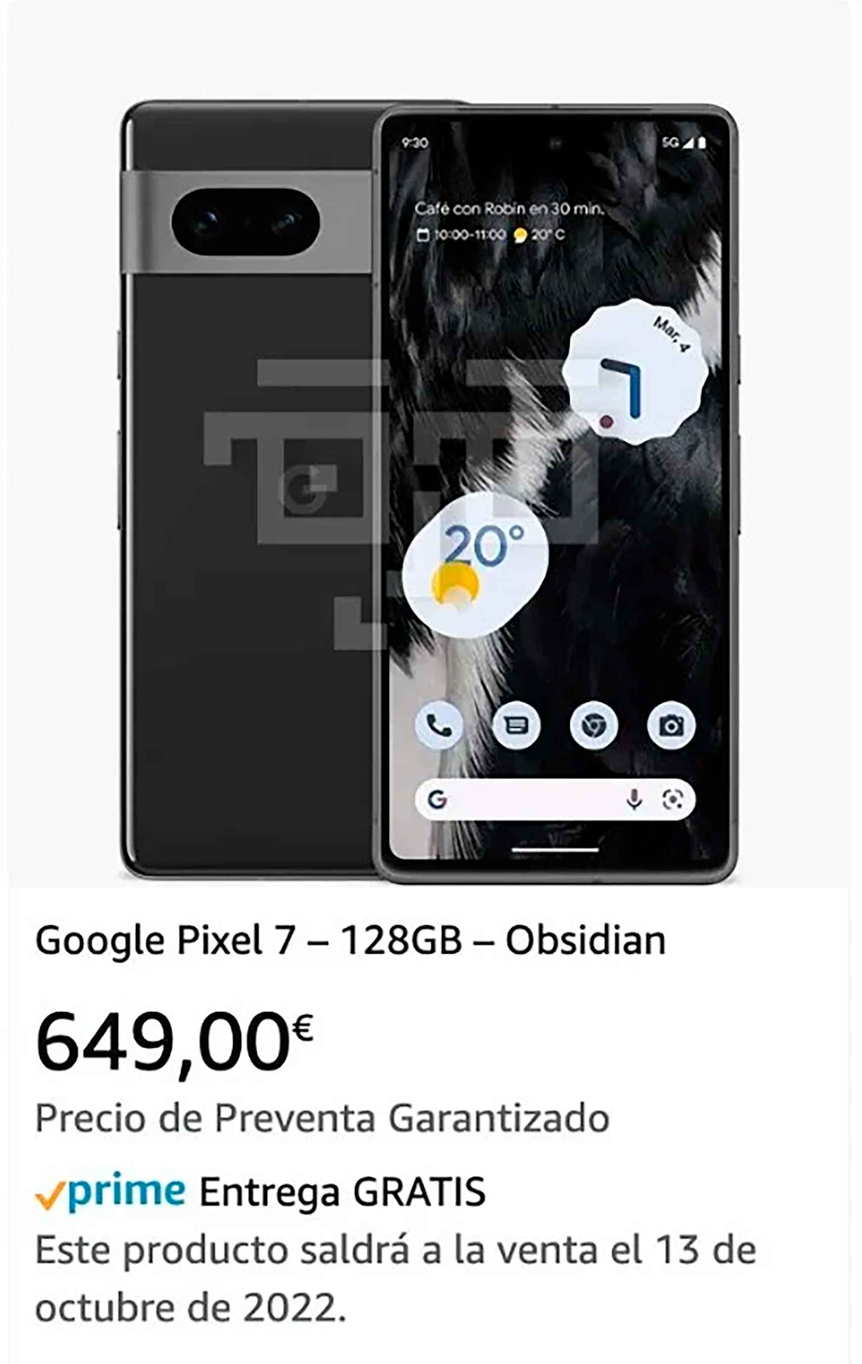 El precio del Pixel 7 ha sido filtrado