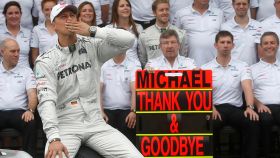 Michael Schumacher, en su retirada en 2012 con la escudería Mercedes F1