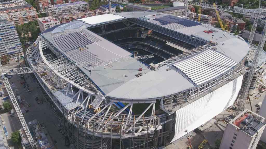 Estado de las obras del Santiago Bernabéu en septiembre de 2022