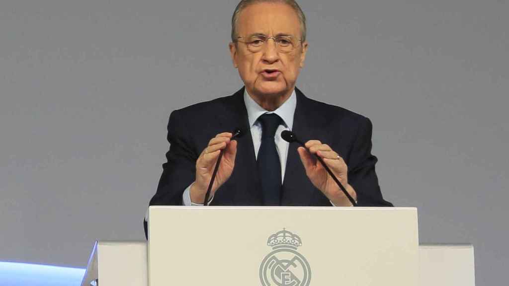 Florentino Pérez, en la Asamblea General de Socios del Real Madrid