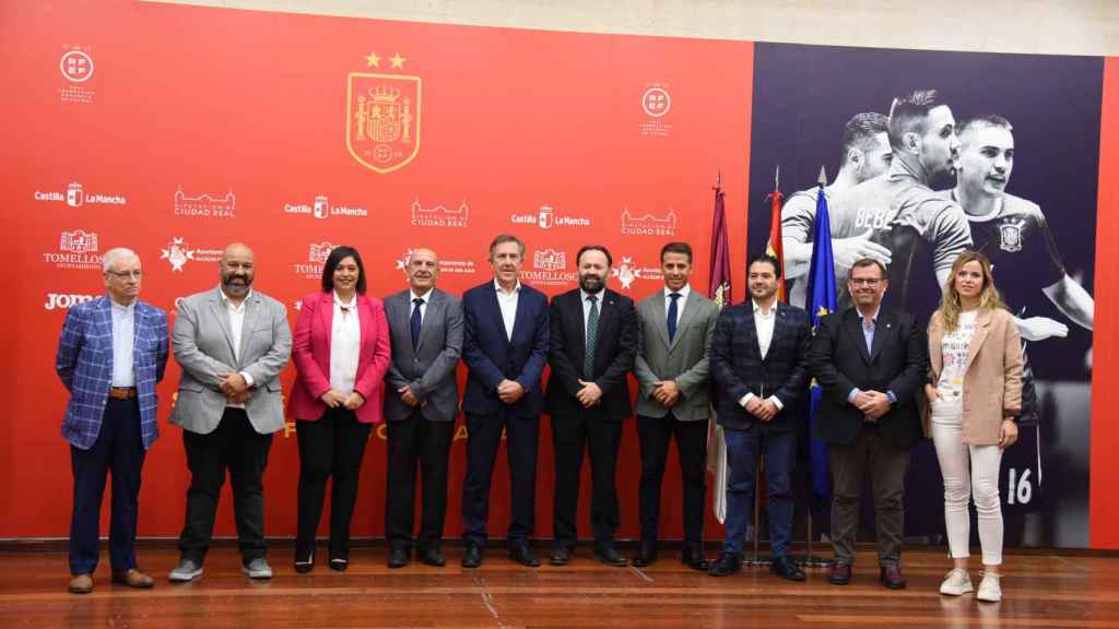 Presentación de los partidos de la Selección Española de Fútbol Sala. Foto: Ayuntamiento de Alcázar de San Juan.