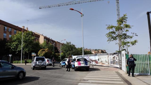 Susto en las obras de las nuevas viviendas junto a la estación de tren de Toledo