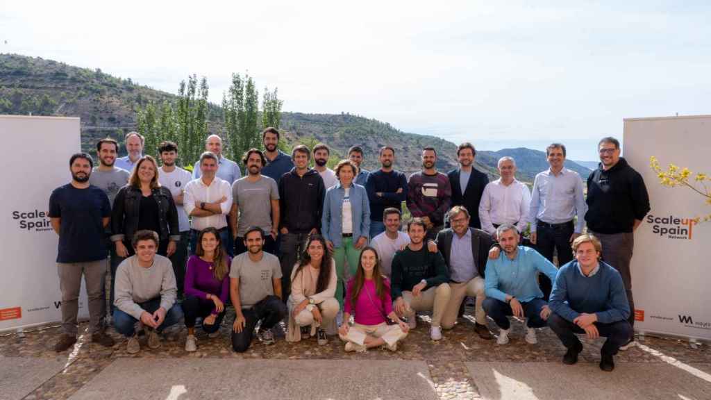 Representantes de las 13 startups junto a mentores y representantes de Scaleup Spain Network, este lunes 3 de octubre, durante la Bootcamp con que se ha abierto la tercera edición de programa.