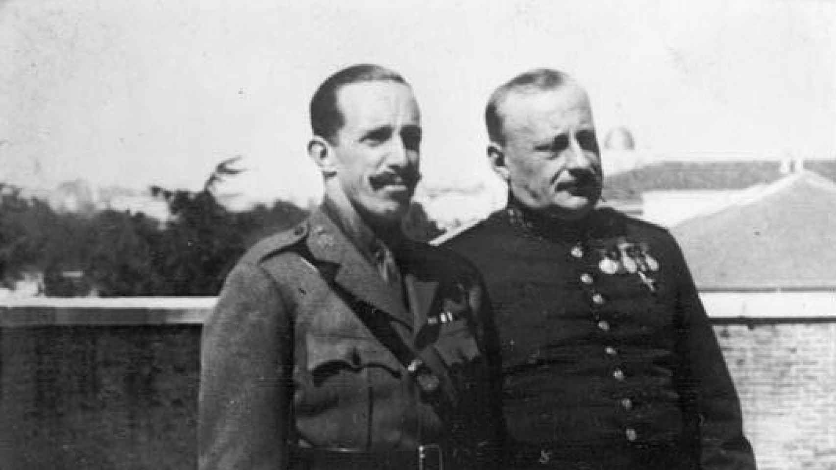 El rey Alfonso XIII y el dictador Primo de Rivera.