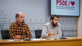 Los concejales del PSOE José María Collados y Álvaro Antolín