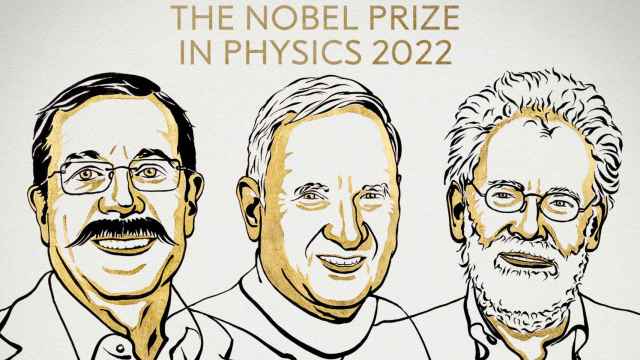 Alain Aspect, John F. Clauser y Anton Zeilinger, Premios Nobel de Física 2022.