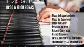 Cartel de la actividad Pianos en la calle en Toledo