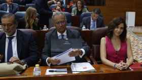 Isabel Díaz Ayuso y Enrique Ossorio en la Asamblea de Madrid /