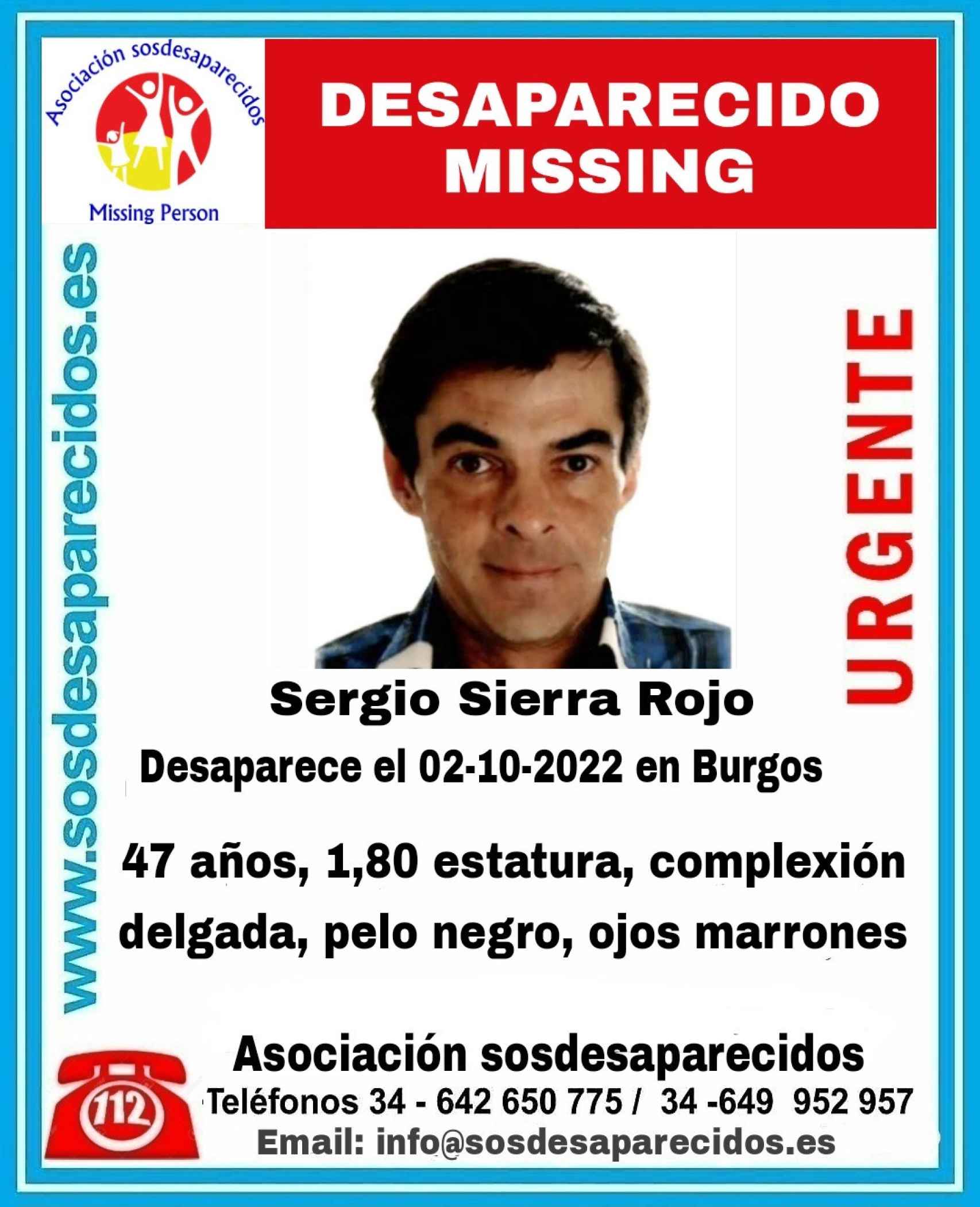 Cartel del desaparecido en Burgos