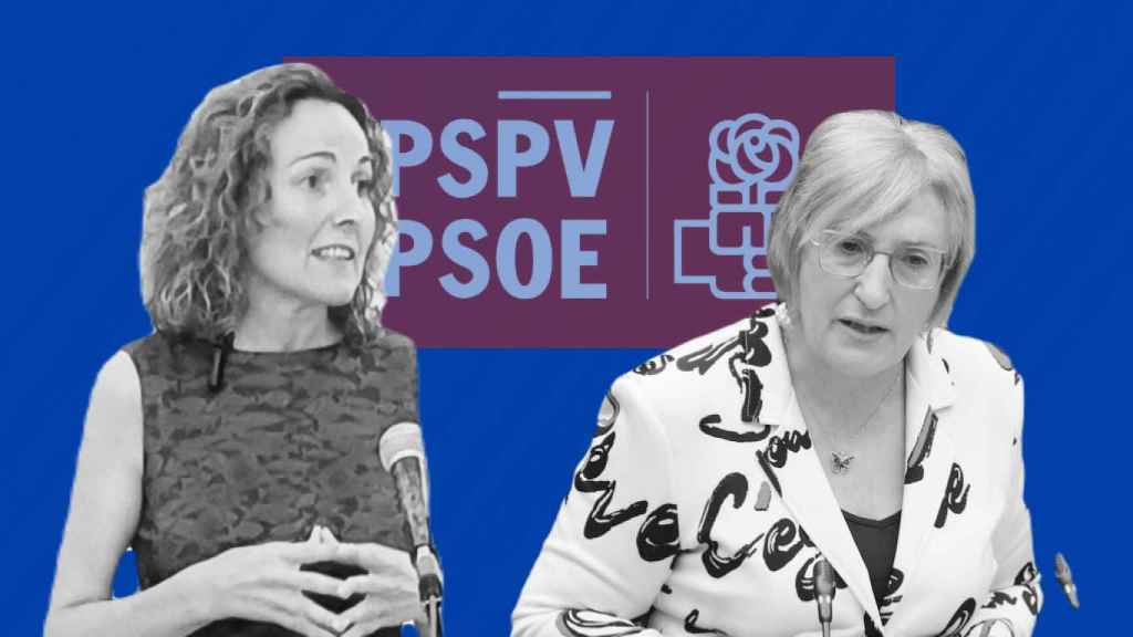 María José Adsuar y Ana Barceló, candidatas en las primarias del PSOE de Alicante.