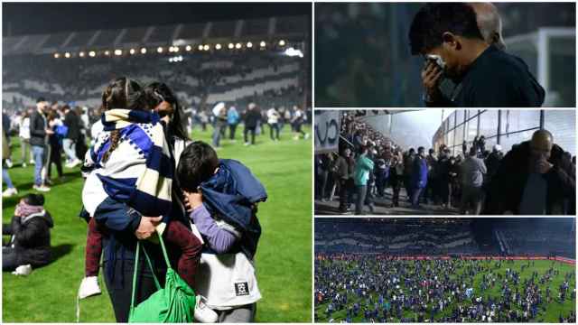 Incidentes durante el Gimnasia-Boca Juniors en Argentina