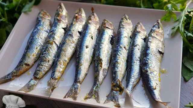 Plato de sardinas.