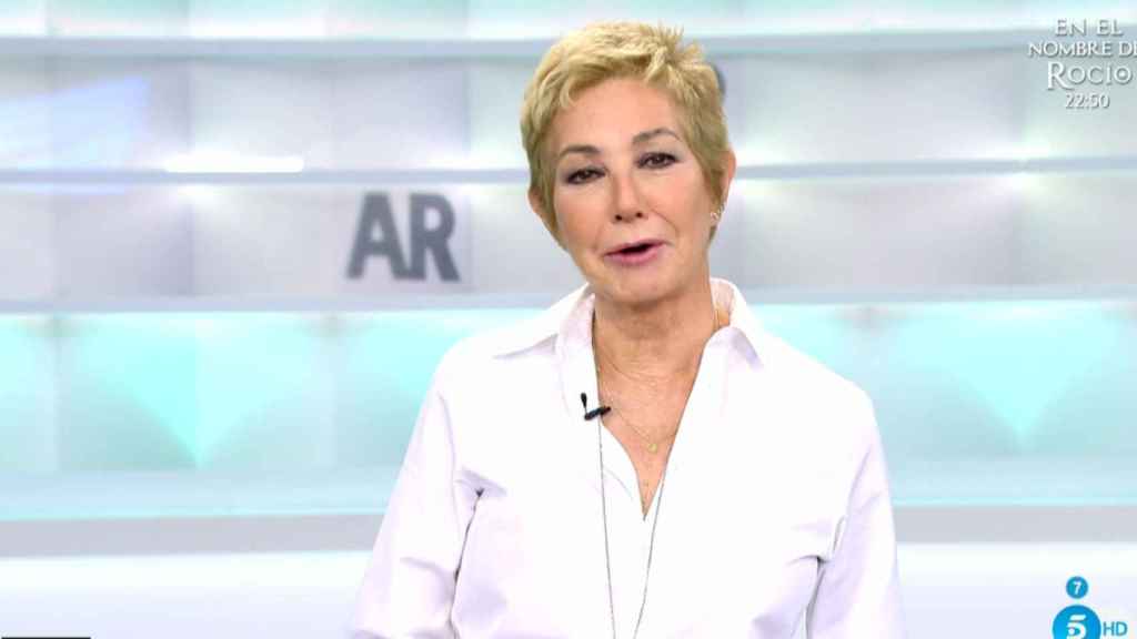 Ana Rosa Quintana, en su vuelta a la  televisión