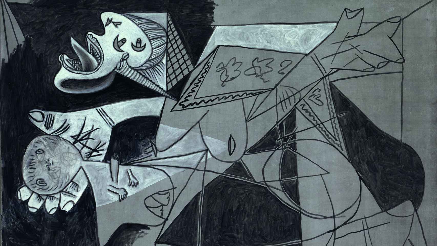 Picasso: 'Mère tenant son enfant mort (II). Post-scriptum à Guernica', 1937. © Sucesión Pablo Picasso. VEGAP, Madrid, 2022