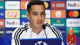 Lucas Vázquez, en rueda de prensa de la Champions League con el Real Madrid
